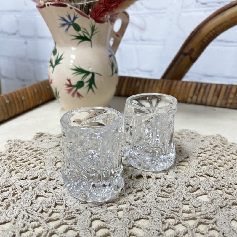 verre shot vintage marguerite cisele