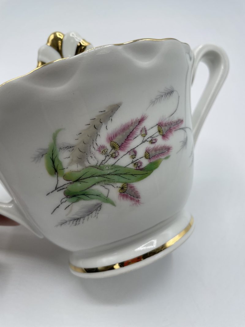 Duo théière et sucrier M & S pâte de Limoges fabriqués en Berry – Image 14