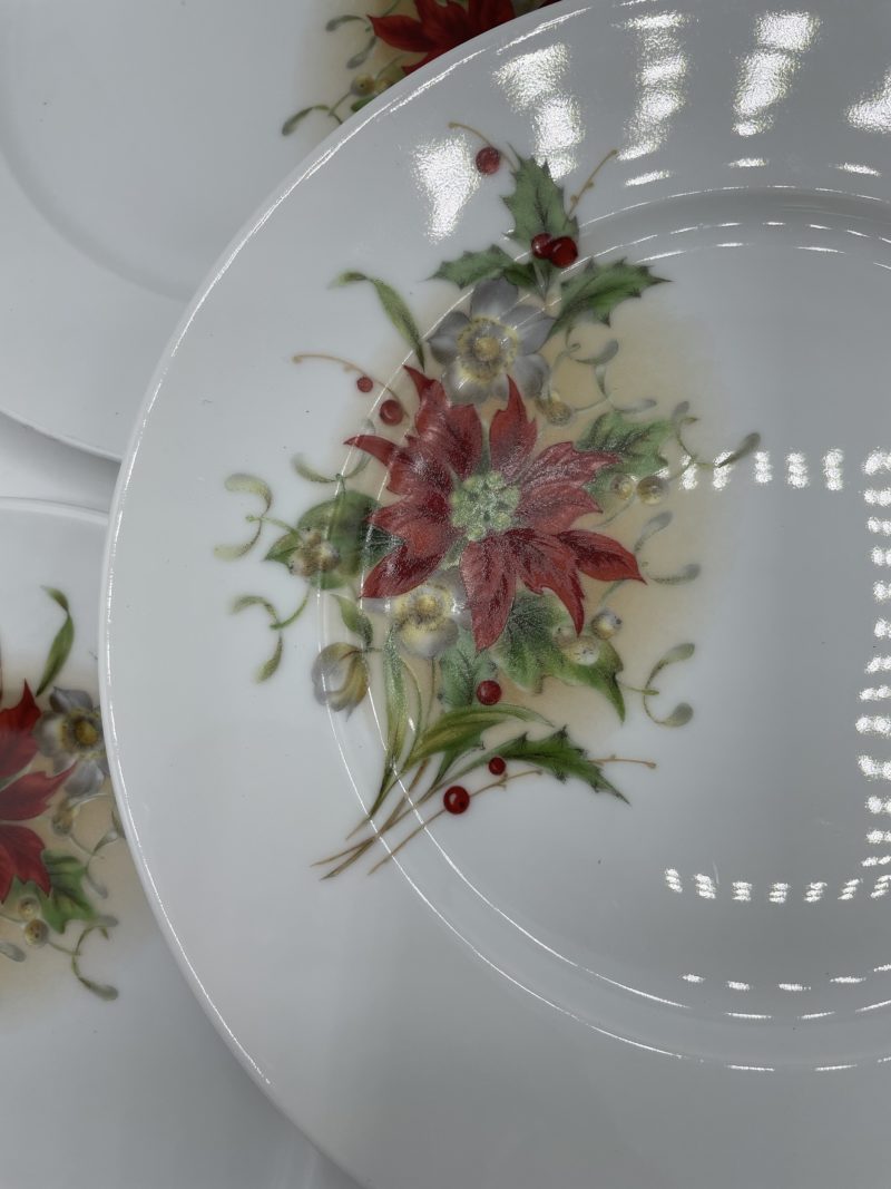 Lot de 6 assiettes vintage porcelaine de Limoges création Thierry Lainé Limalonges France – Image 5