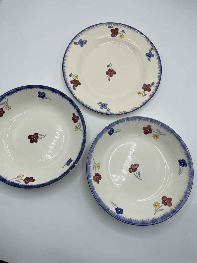 Lot de 3 assiettes vintage Digoin Sarreguemines décor Mary Lou – Image 7