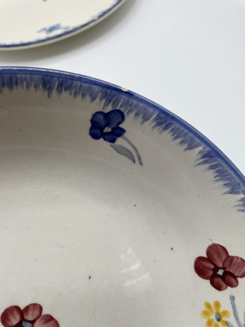 Lot de 3 assiettes vintage Digoin Sarreguemines décor Mary Lou – Image 4
