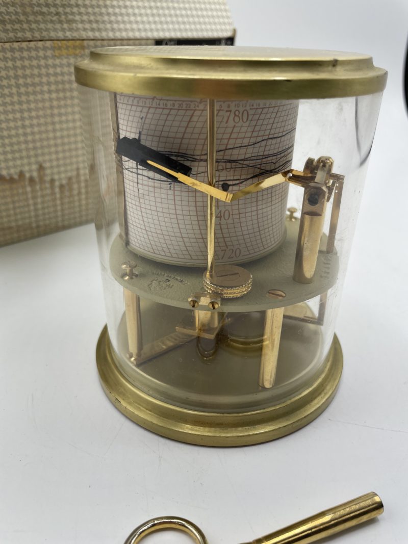 Baromètre vintage Maxant Paris LM mini enregistreur série synoptique – Image 2