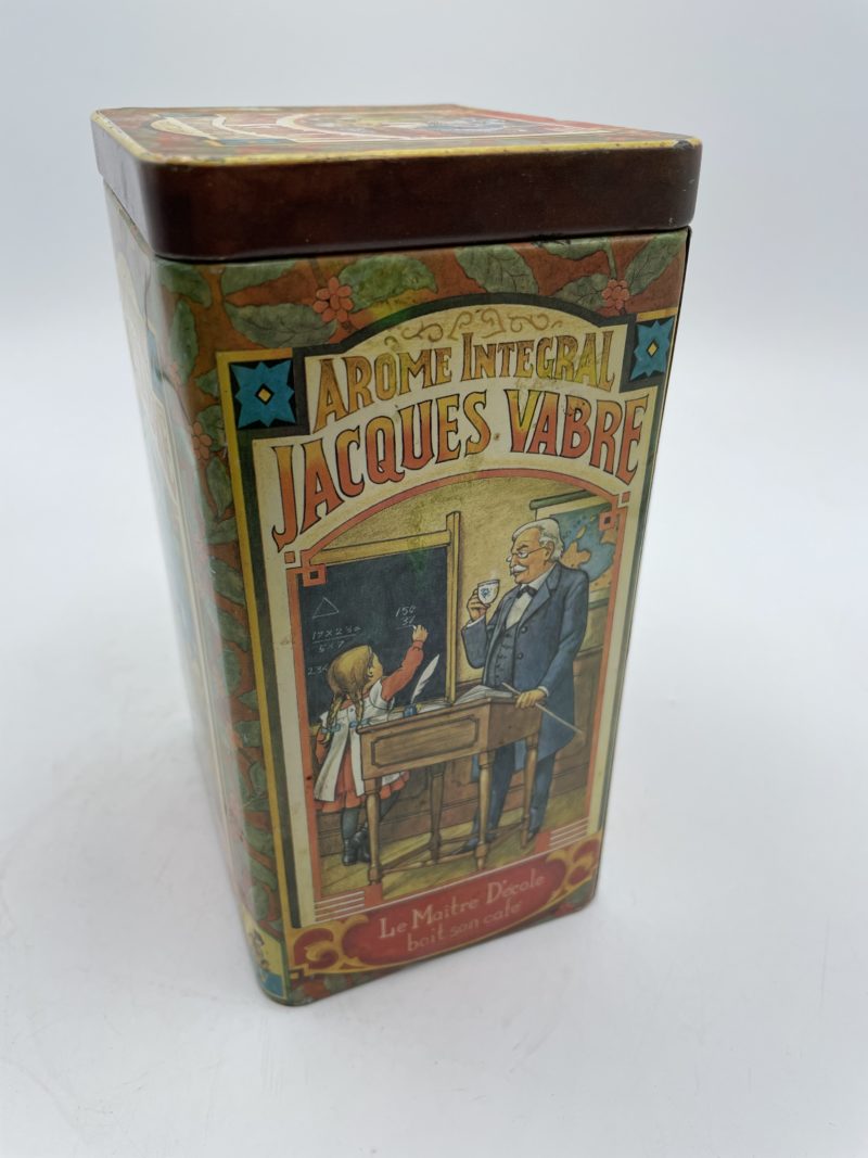 Boîte métal vintage café Jacques Vabre – Image 4