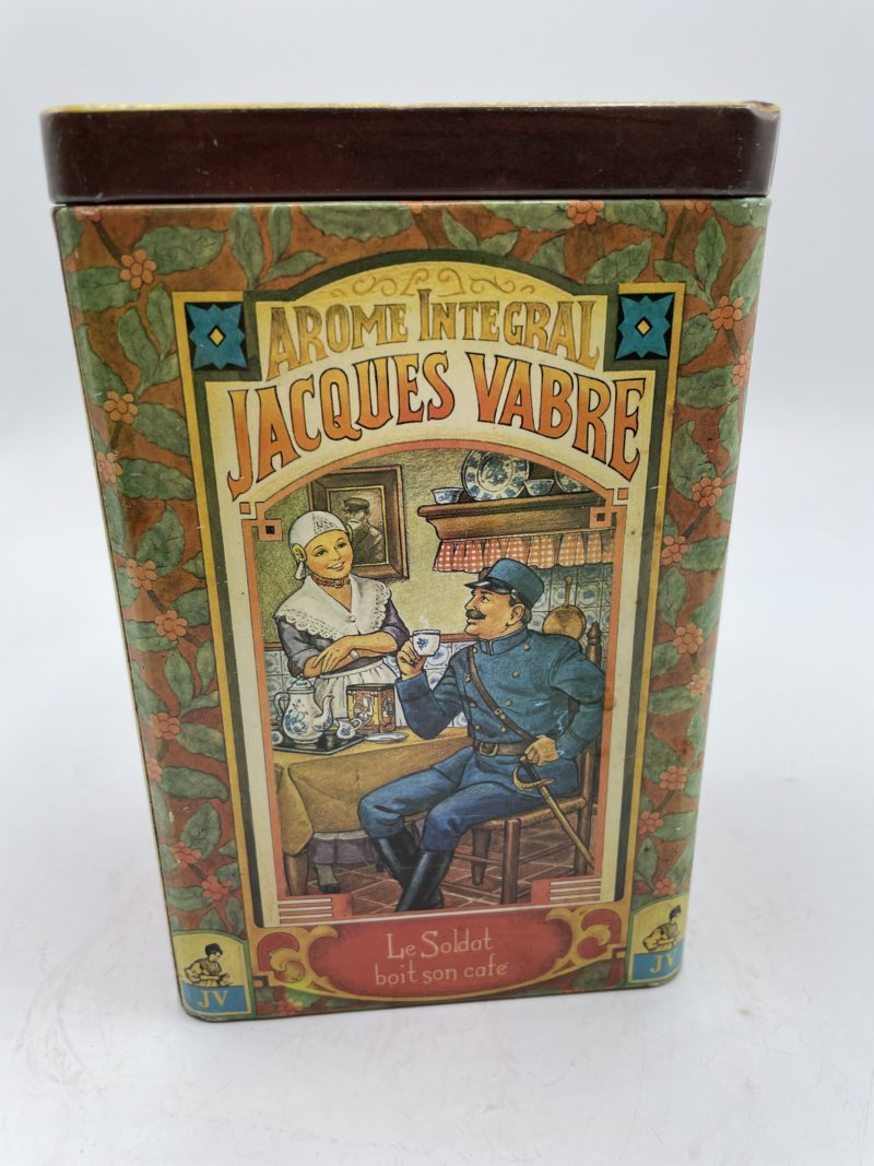 Boîte métal vintage café Jacques Vabre – Image 5