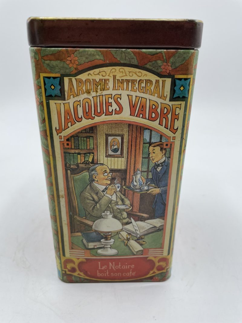 Boîte métal vintage café Jacques Vabre – Image 6