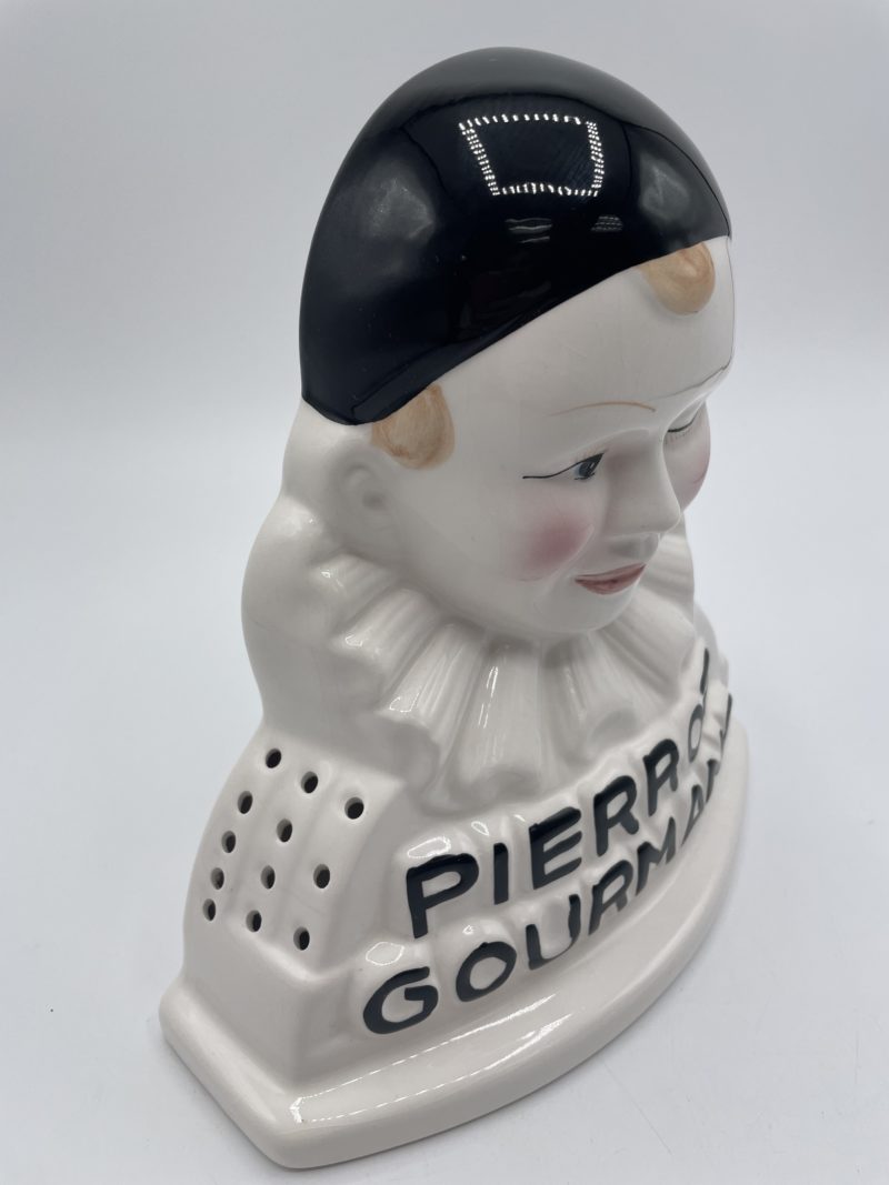 Buste Pierrot gourmand présentoir céramique vintage – Image 4