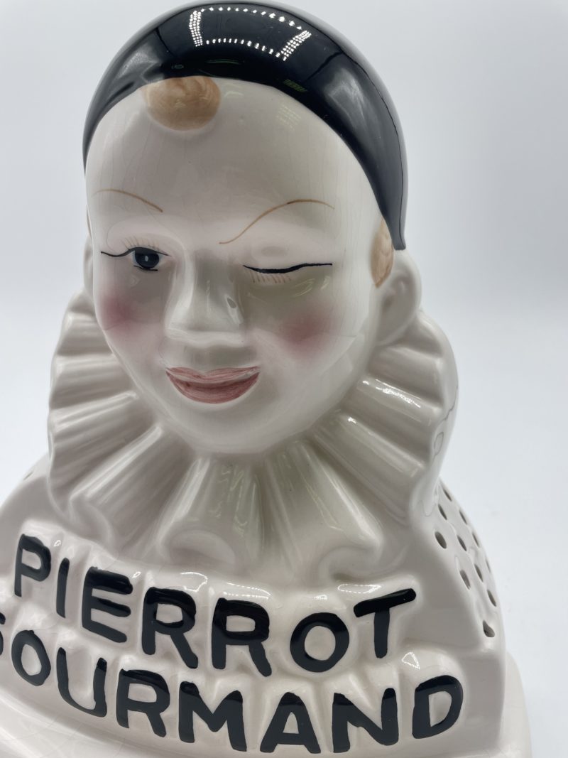 Buste Pierrot gourmand présentoir céramique vintage – Image 7
