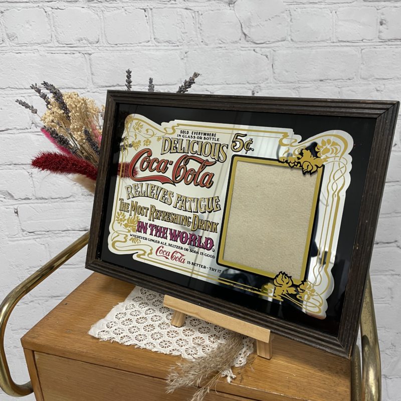 cadre photo miroir vintage coca cola pub