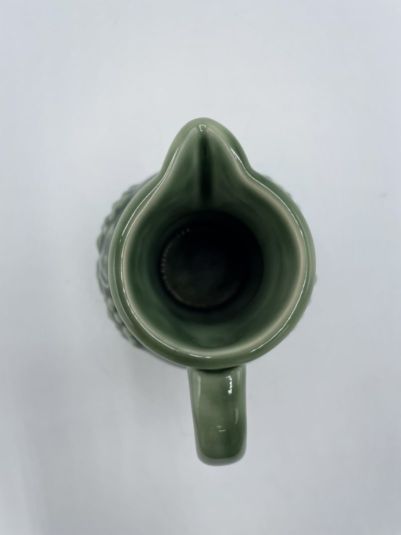 Petite carafe cruche céramique vert grappes de raisin – Image 4