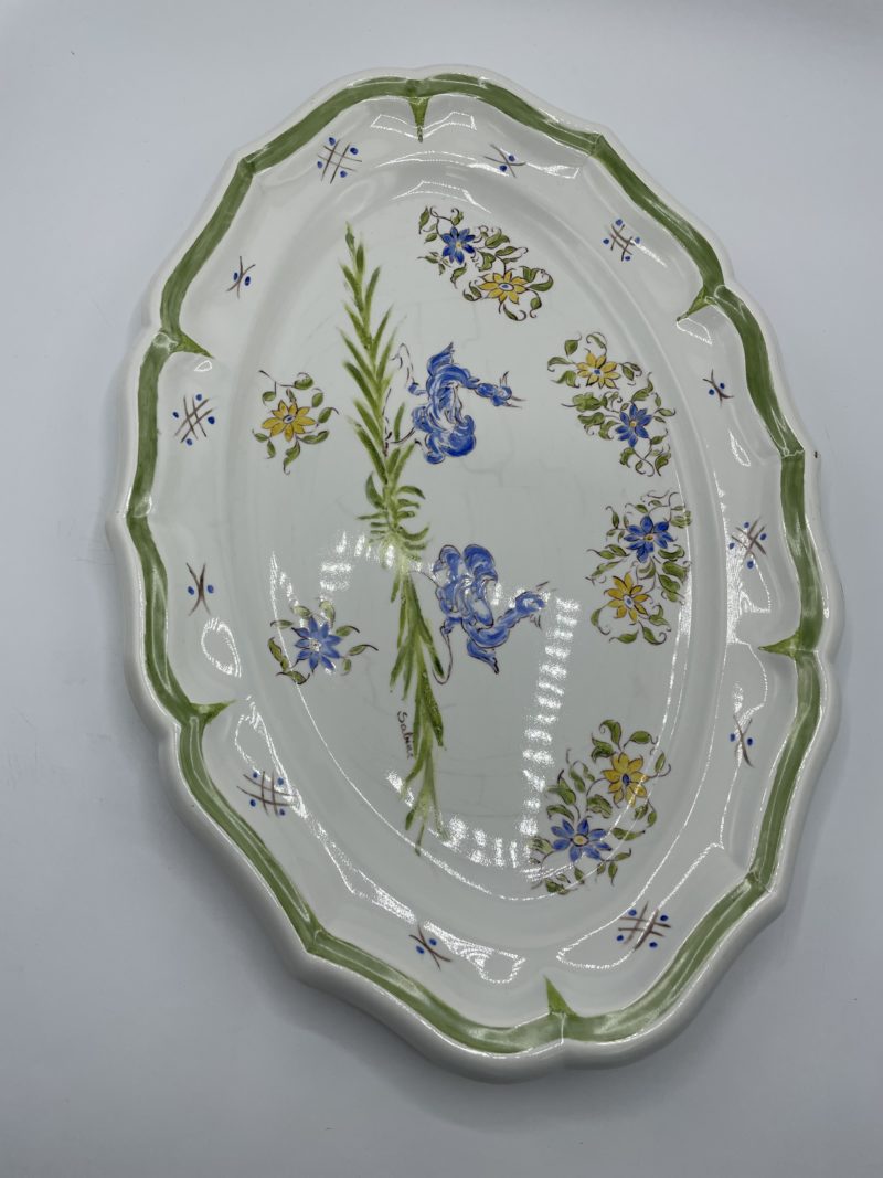 Grand plat ovale de présentation Gien – Image 2