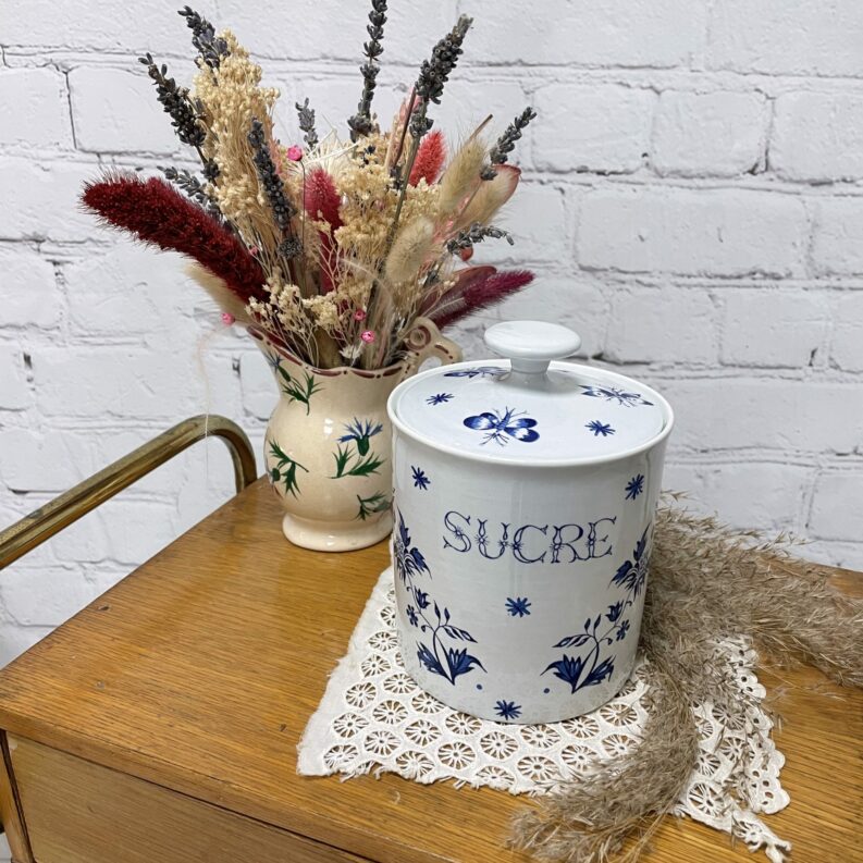 pot sucre ceramique salins vintage