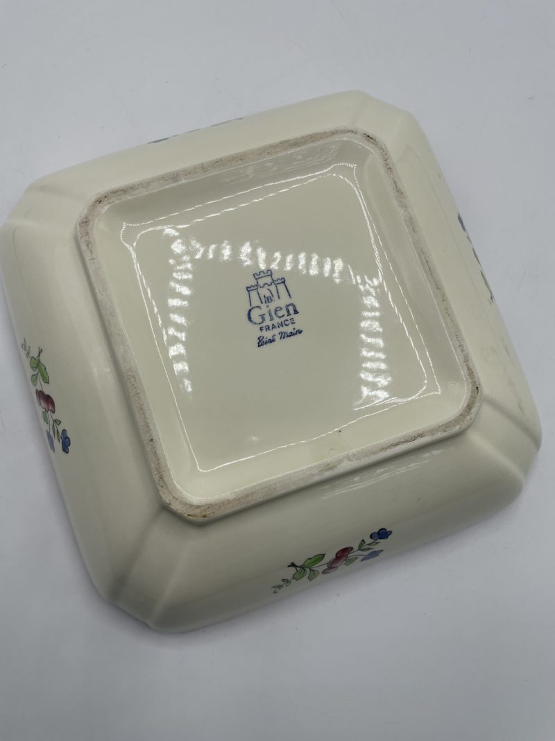 Saladier carré vintage Gien – Image 5
