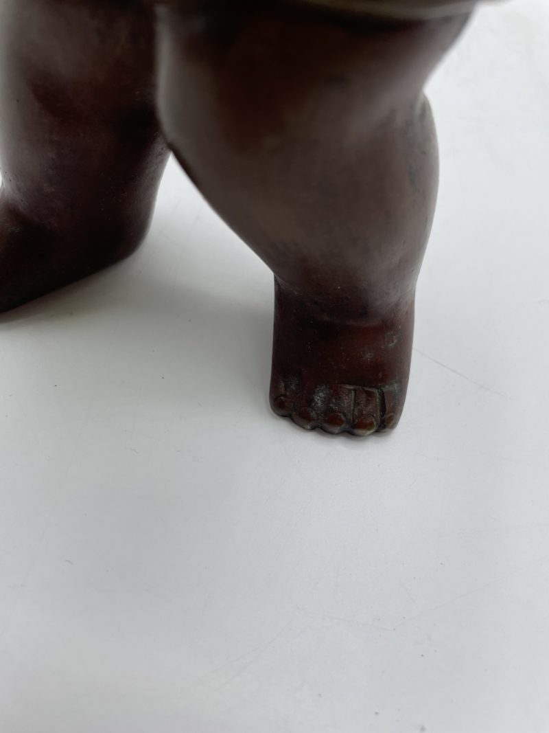 Statuette en bronze enfant chinois – Image 4