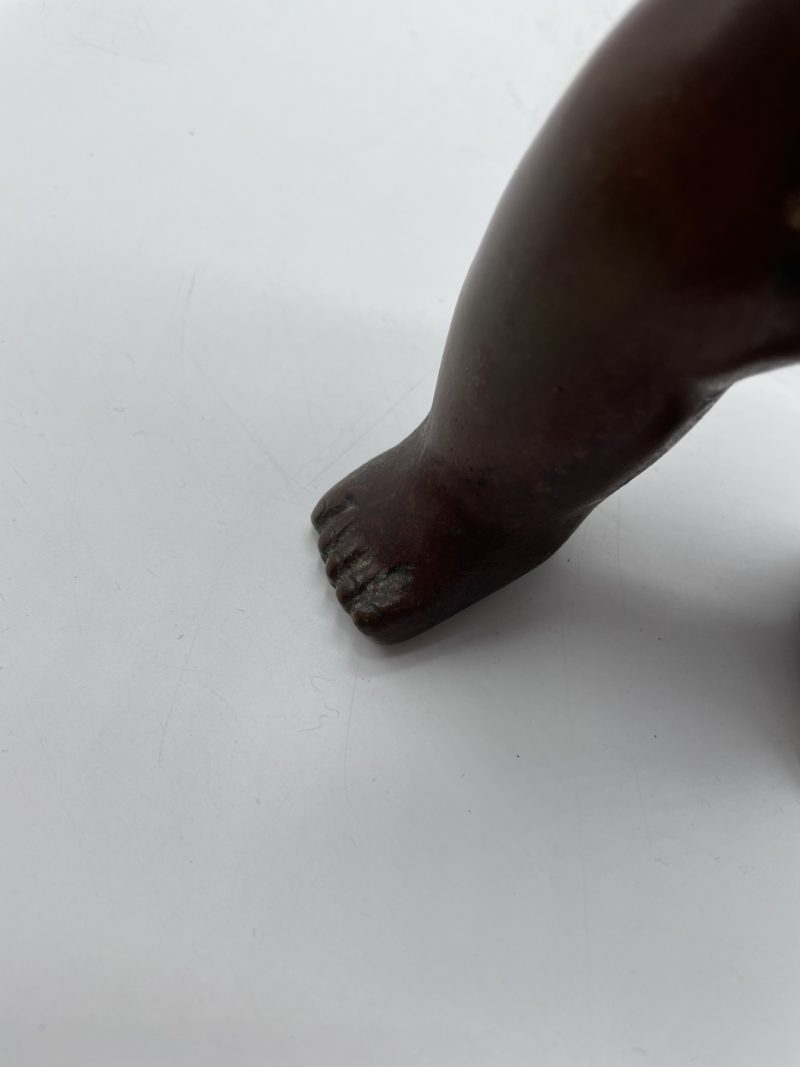 Statuette en bronze enfant chinois – Image 7