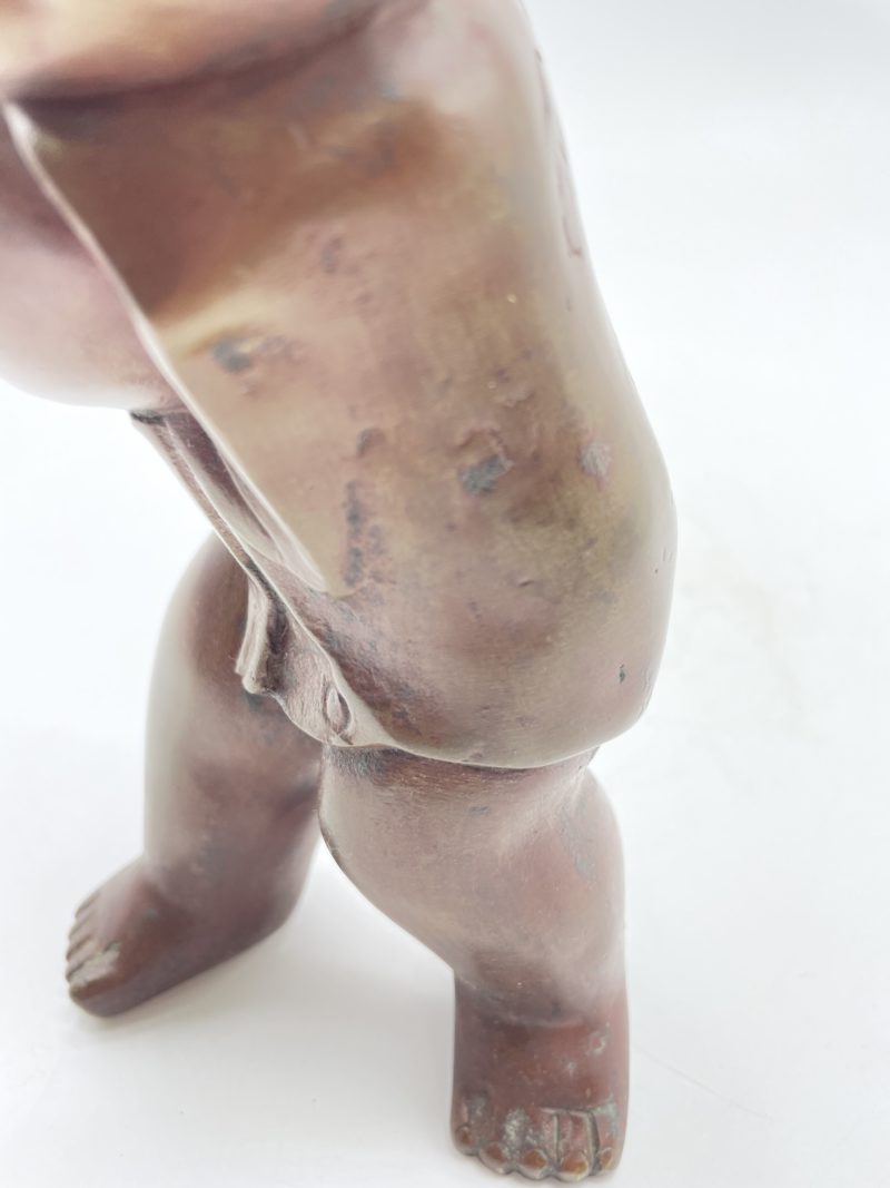 Statuette en bronze enfant chinois – Image 6