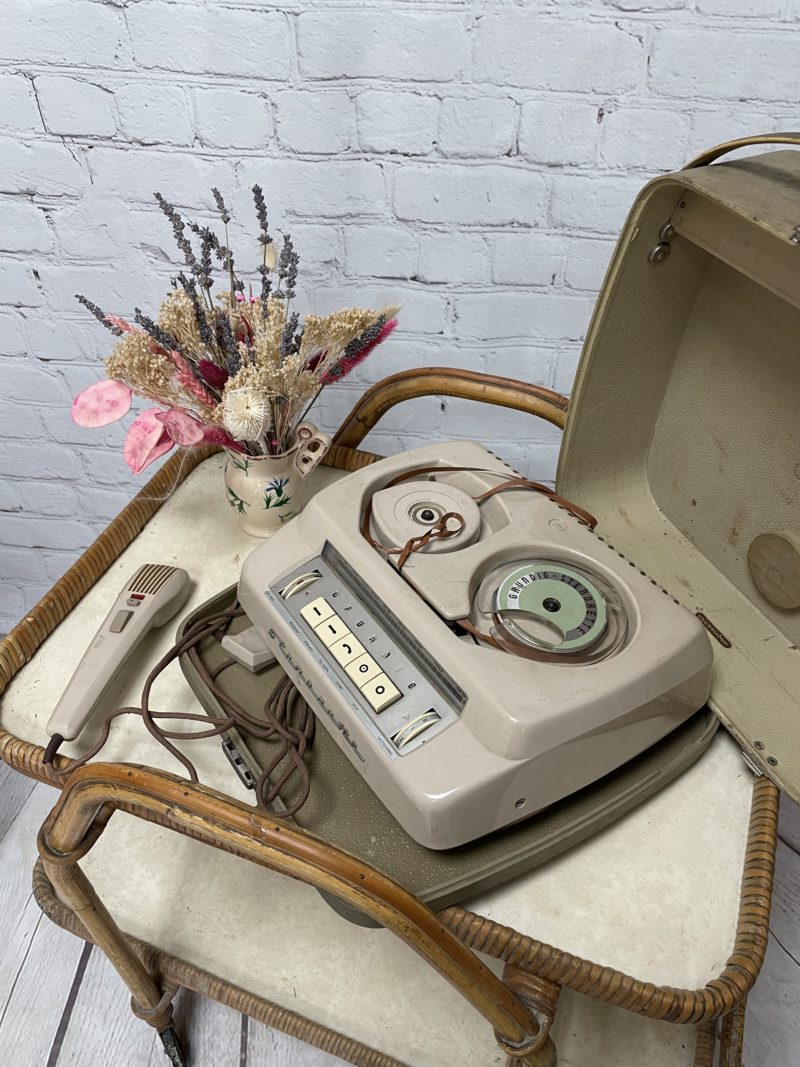 stenorette grundig machine dictee enregistreur son vintage ancien