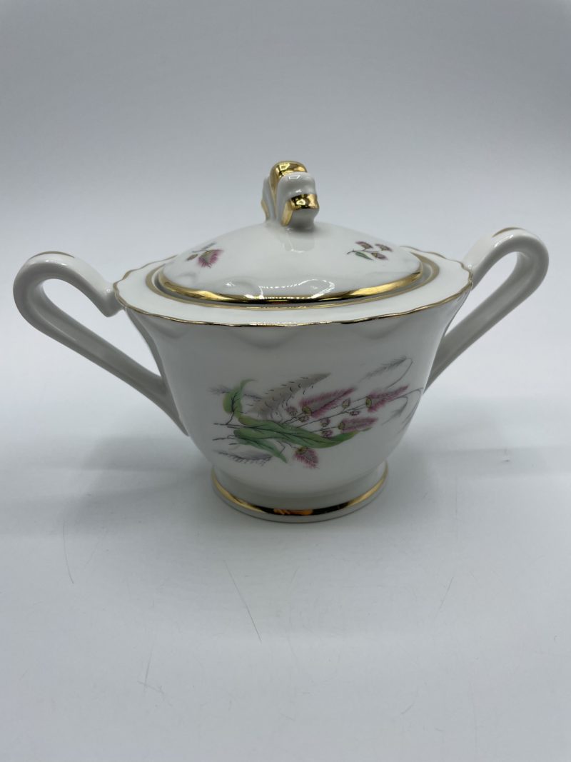 Duo théière et sucrier M & S pâte de Limoges fabriqués en Berry – Image 5