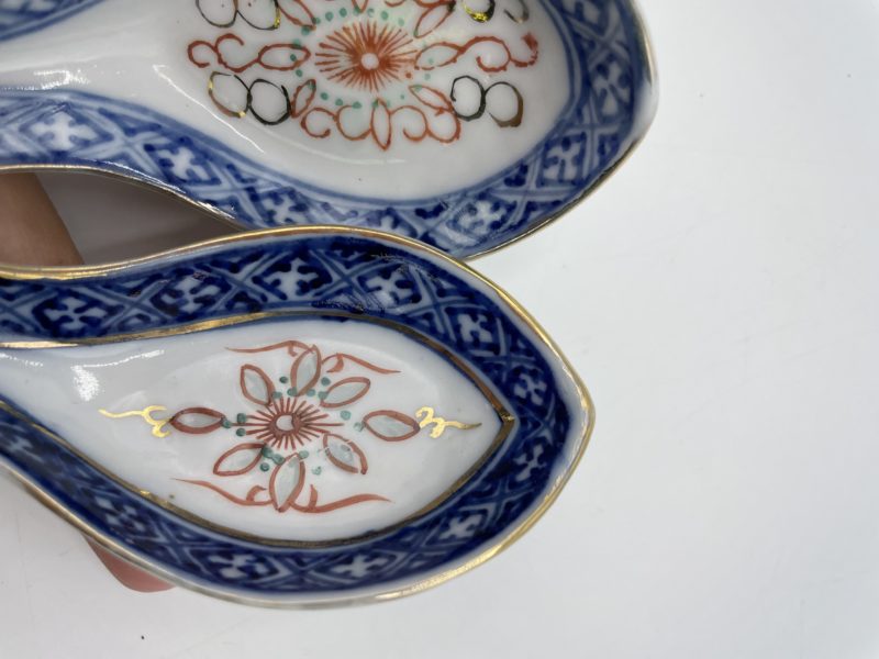 Lot de 6 bols chinois et 6 cuillères bleu dragon – Image 3