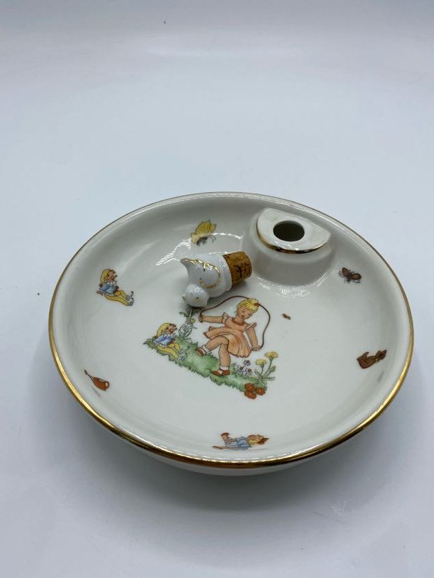 Assiette chauffante bébé porcelaine