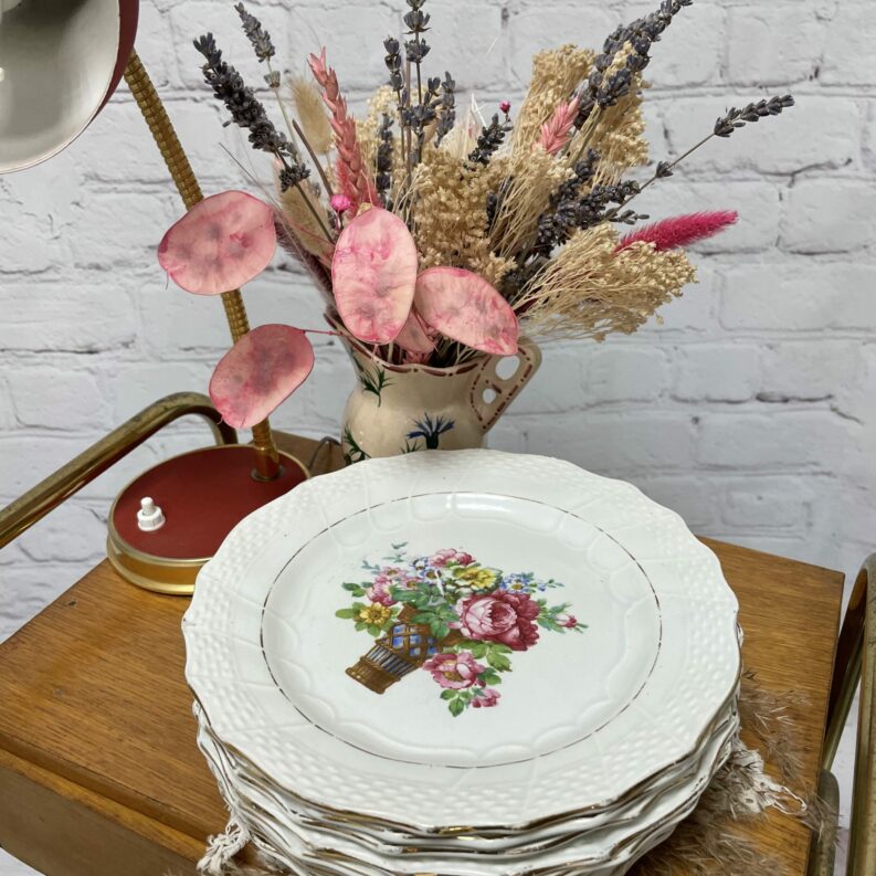 assiette dessert vintage moulin des loups hamage