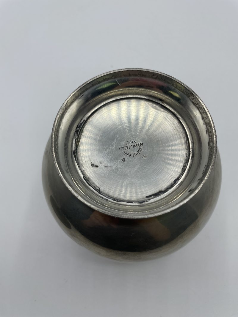 Coffret de naissance vintage presse agrume timbale et cuillère argent – Image 10