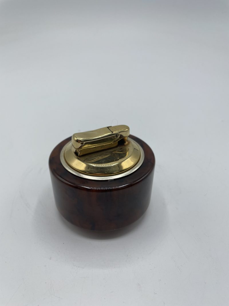 Petit briquet vintage de table en laiton – Image 3