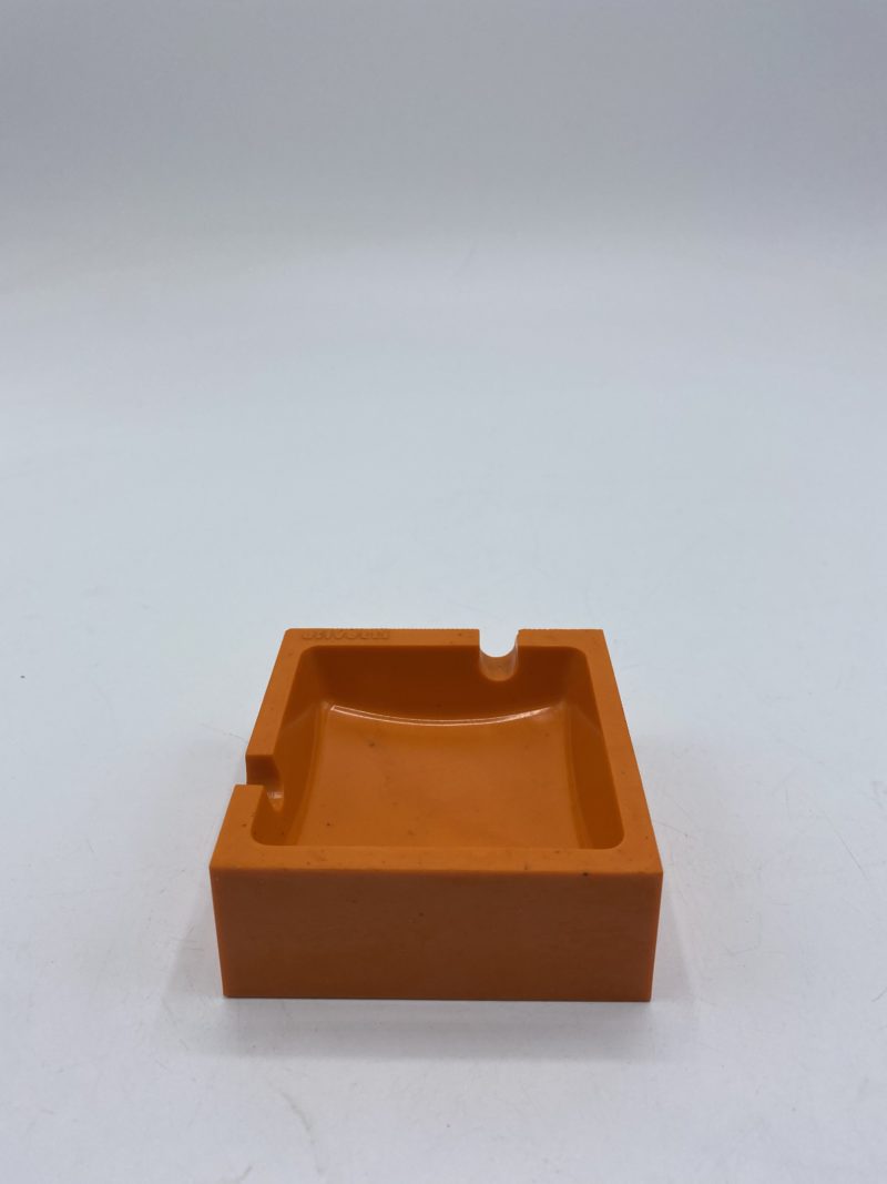 Cendrier vintage plastique orange pop design Olivetti – Image 3