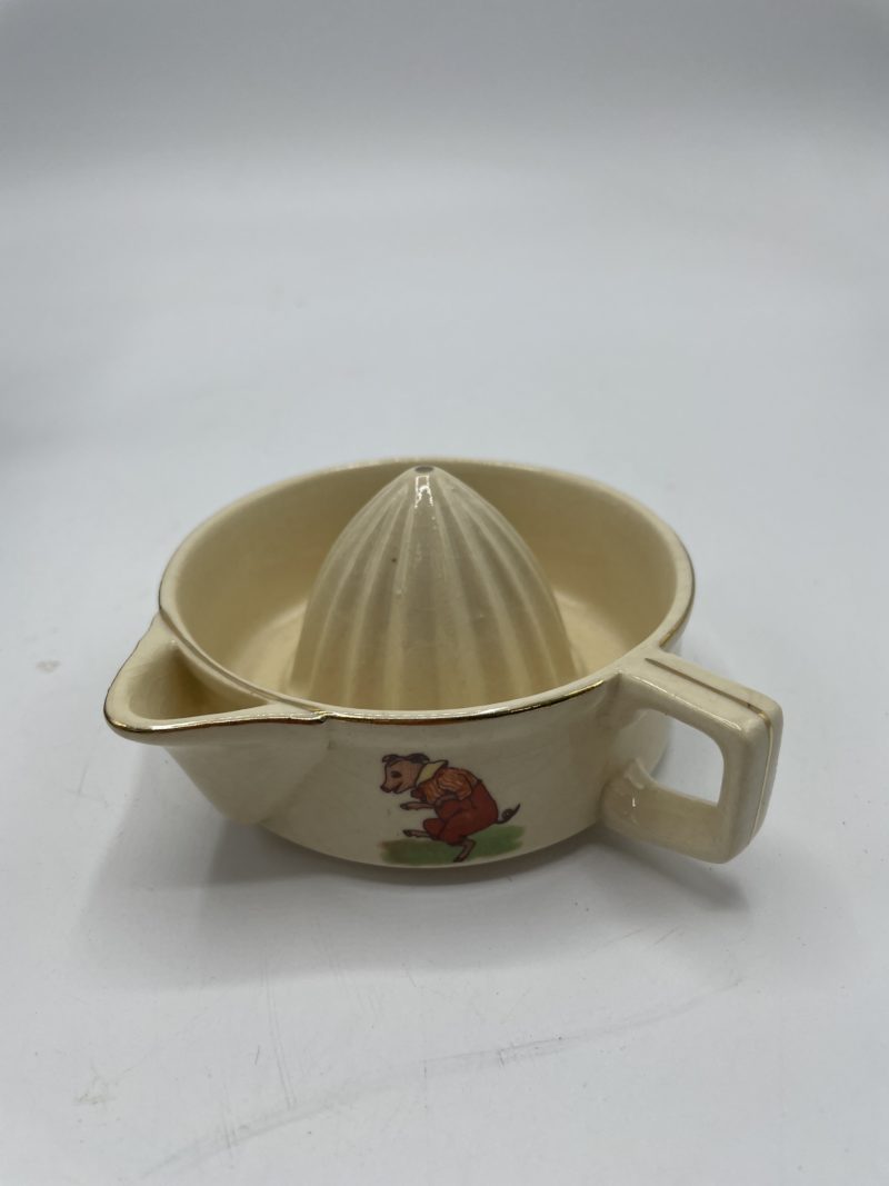Coffret de naissance vintage presse agrume timbale et cuillère argent – Image 6