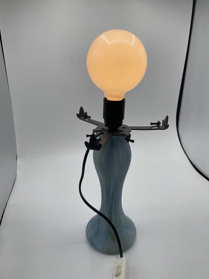 Duo pieds de lampe en pâte de verre vintage Vianne – Image 8