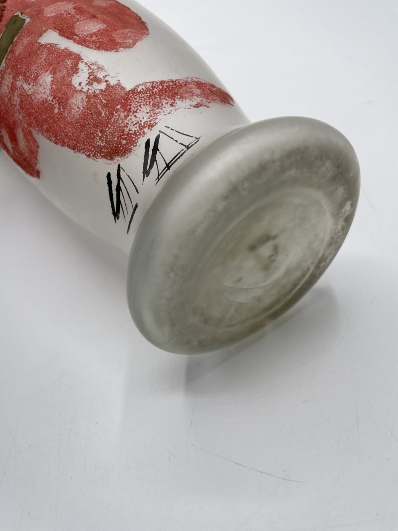 Grand vase pâte de verre geisha – Image 7