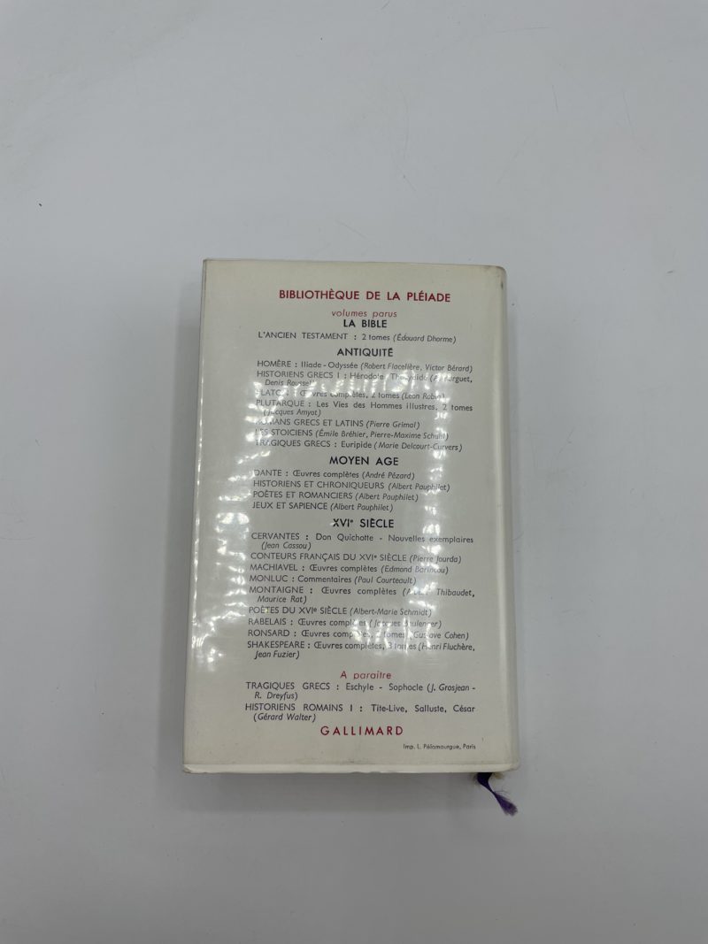 Dante – Oeuvres complètes – 1965 – Bibliothèque de la Pléiade – Image 4