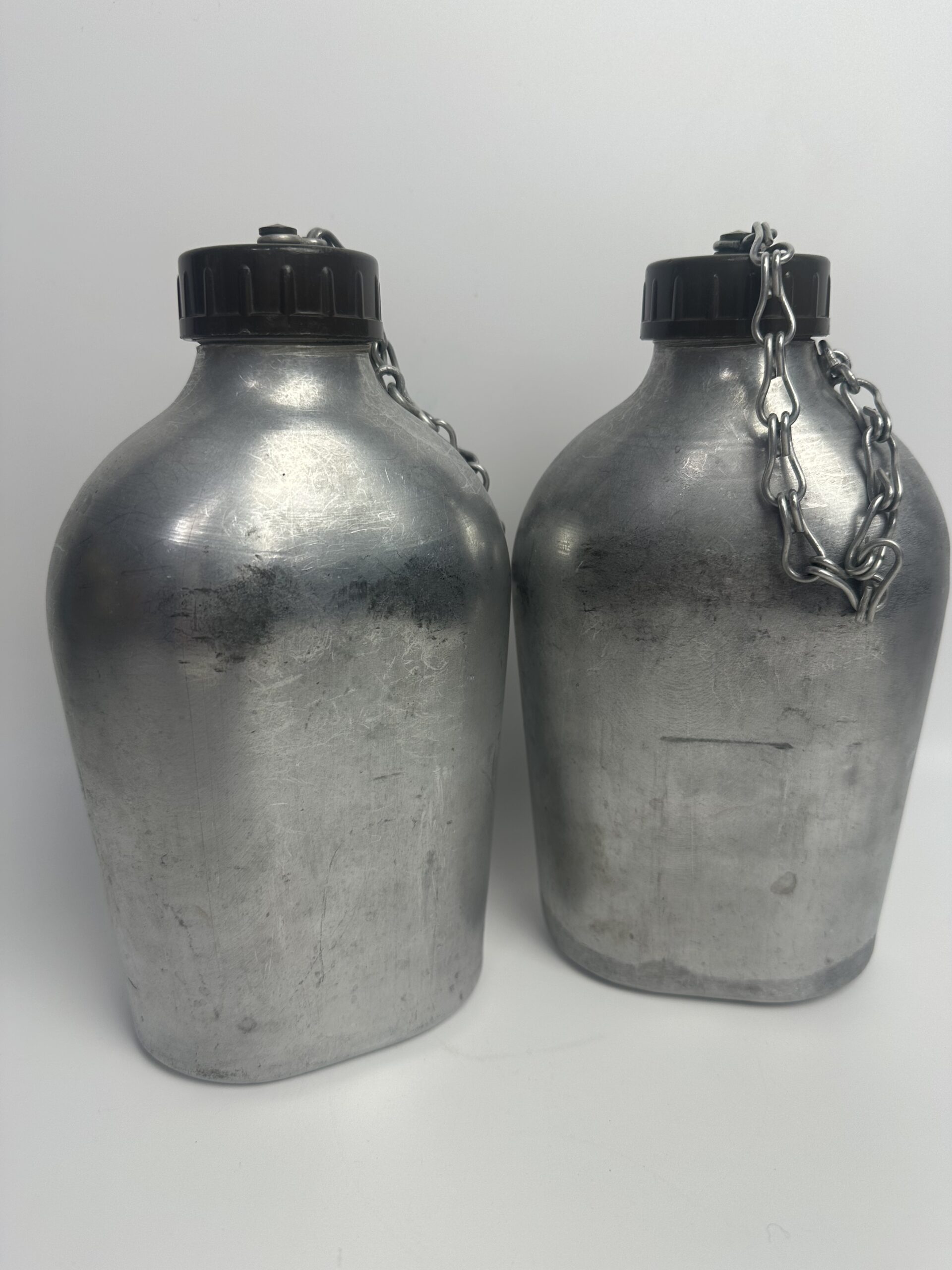 Duo gourdes métalliques armée française avec housse – Image 5