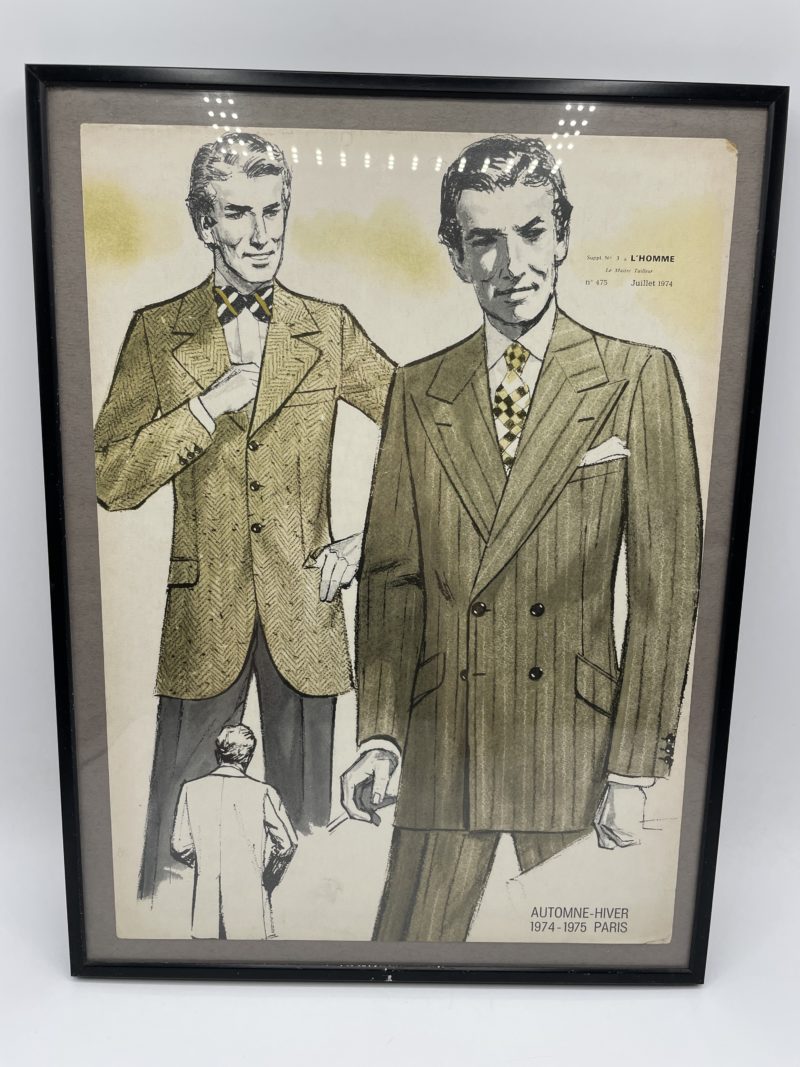 Duo cadres planches mode le maître tailleur collection Automne-Hiver 1974-1975 – Image 4