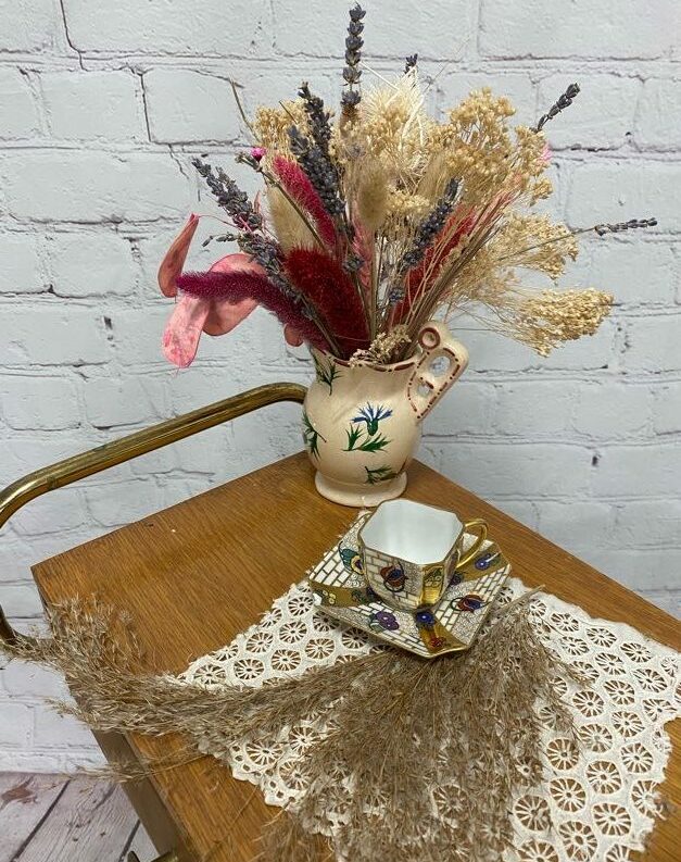 Petite tasse à café et soucoupes faïence Mabendorf