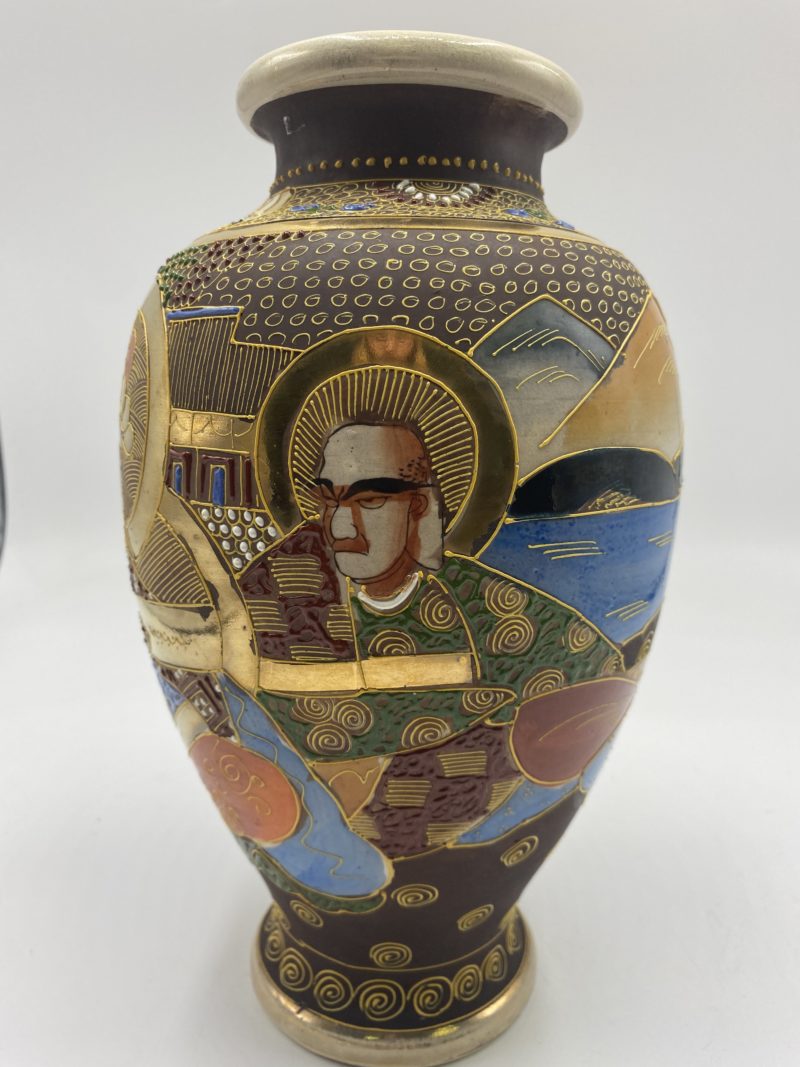 Grand vase porcelaine Satsuma Japon – Image 2