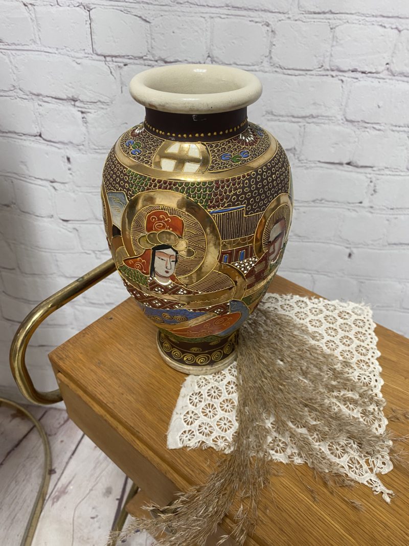 Grand vase porcelaine Satsuma Japon