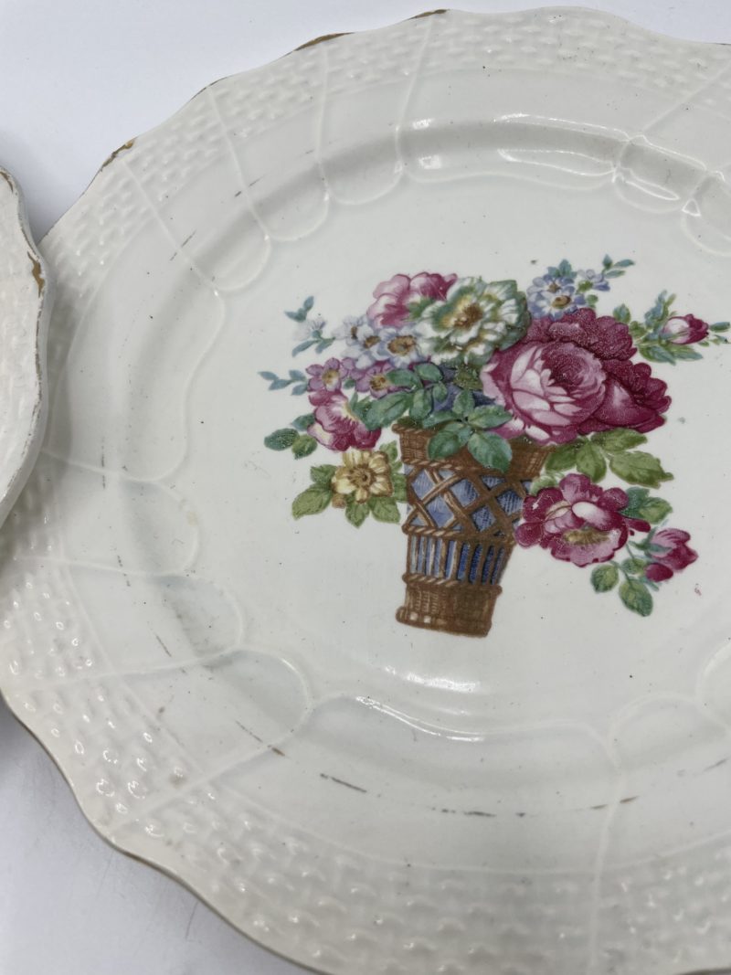 Lot 9 assiettes à dessert vintage Moulin des Loups Hamage – Image 11