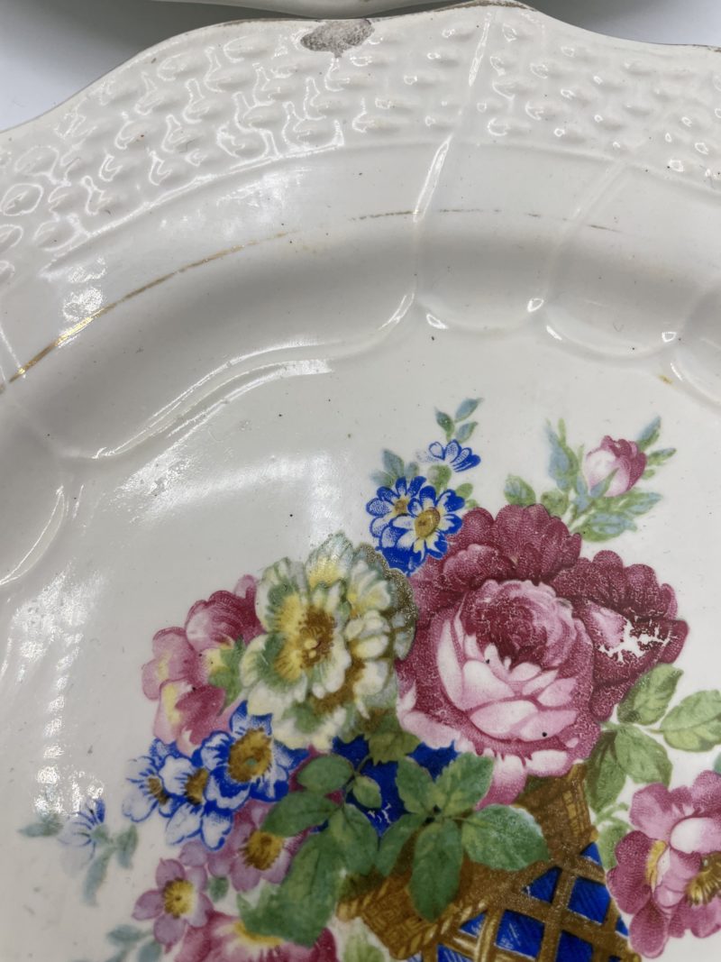 Lot 9 assiettes à dessert vintage Moulin des Loups Hamage – Image 4