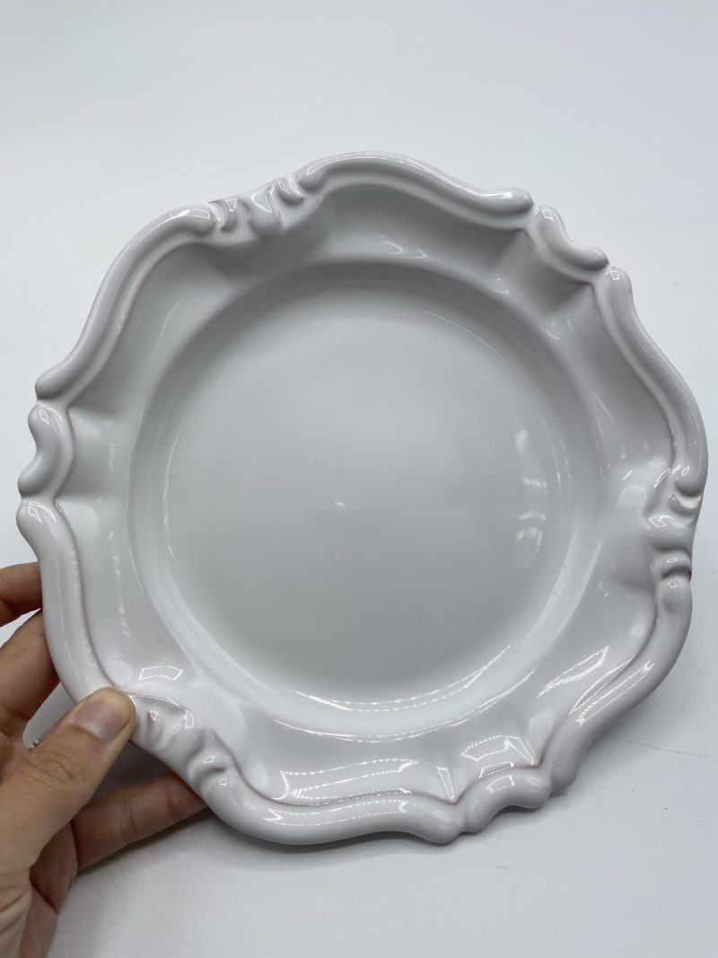 Petite assiette dessert faïence Moustiers Lallier – Image 2