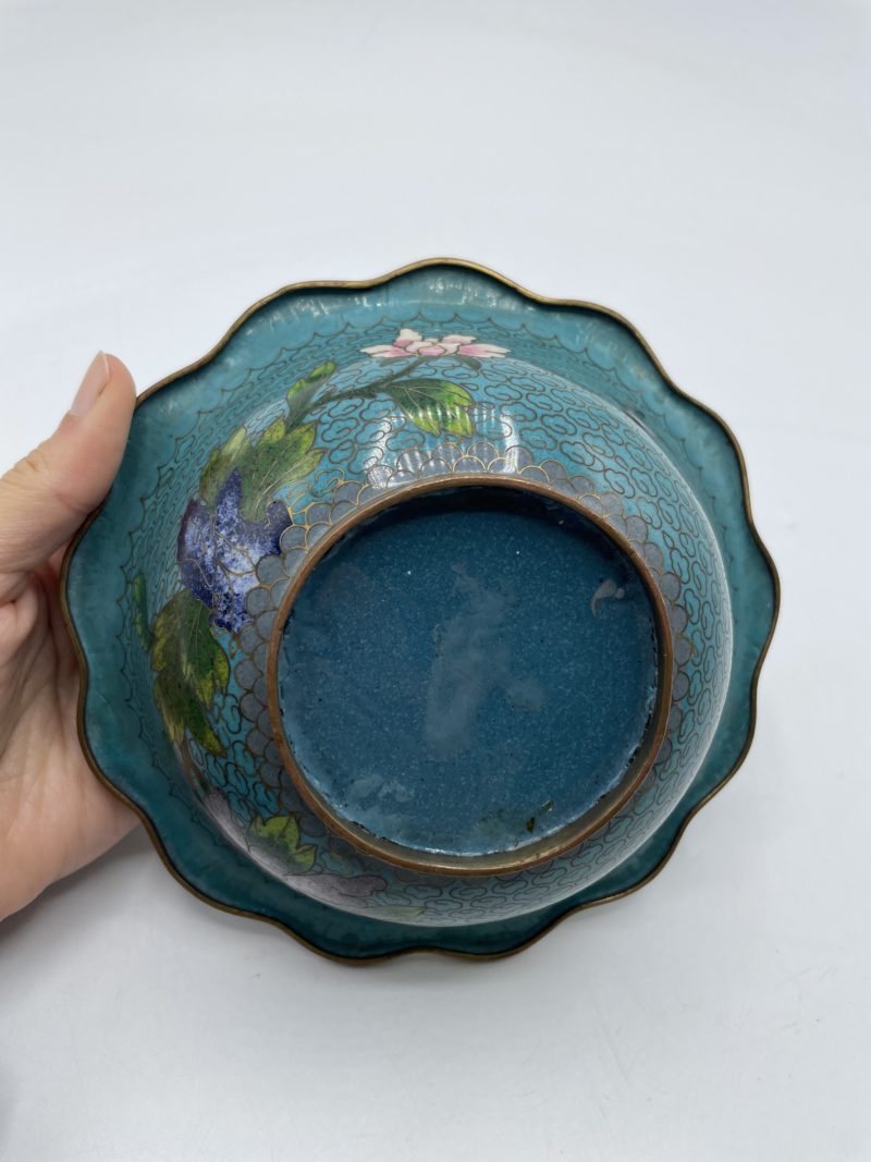 Petit bol émail cloisonné asiatique – Image 4