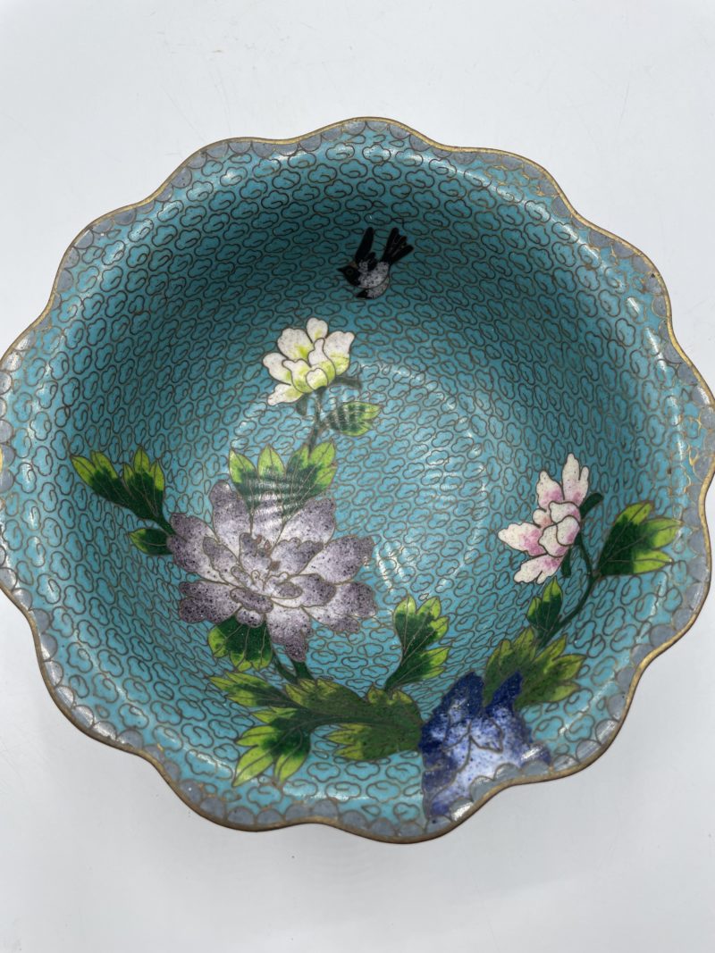 Petit bol émail cloisonné asiatique – Image 2
