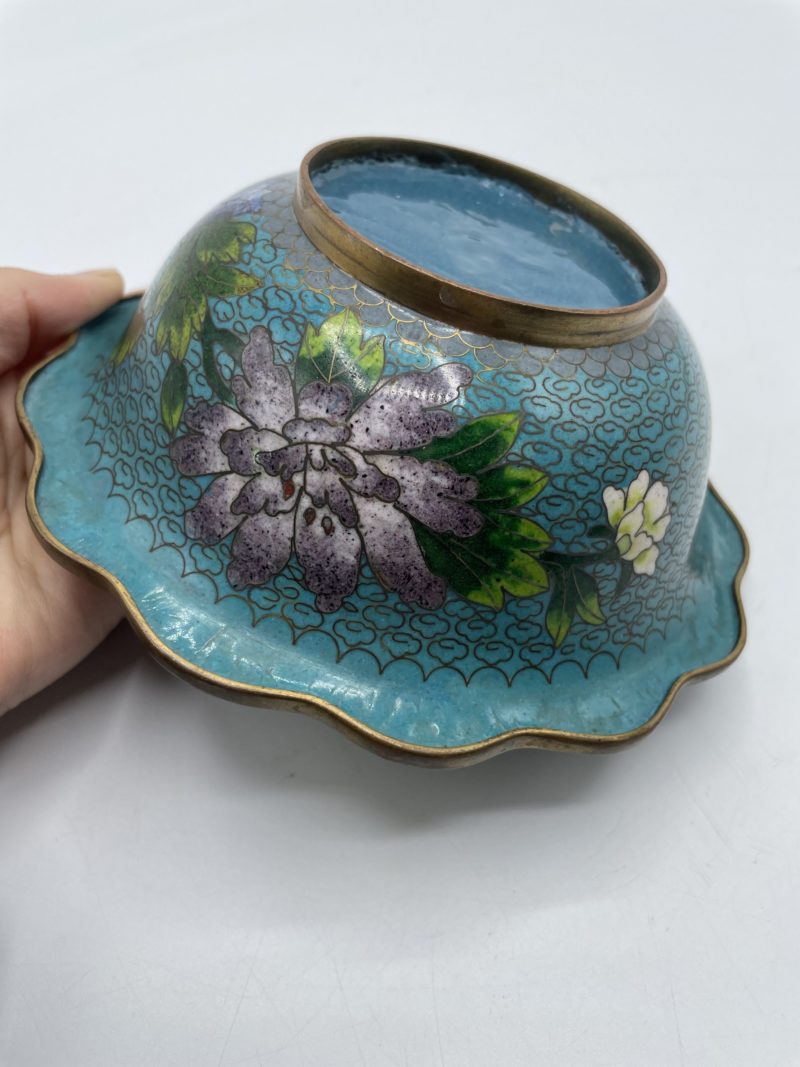 Petit bol émail cloisonné asiatique – Image 6
