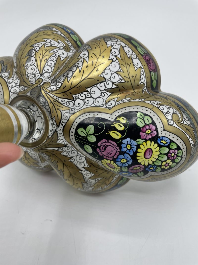 Joli coupe vasque vintage en verre style vitrail – Image 10