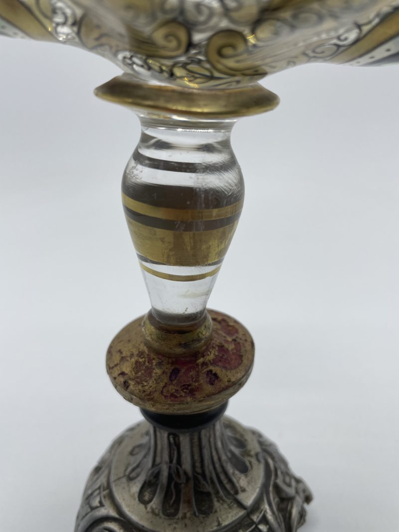 Joli coupe vasque vintage en verre style vitrail – Image 8