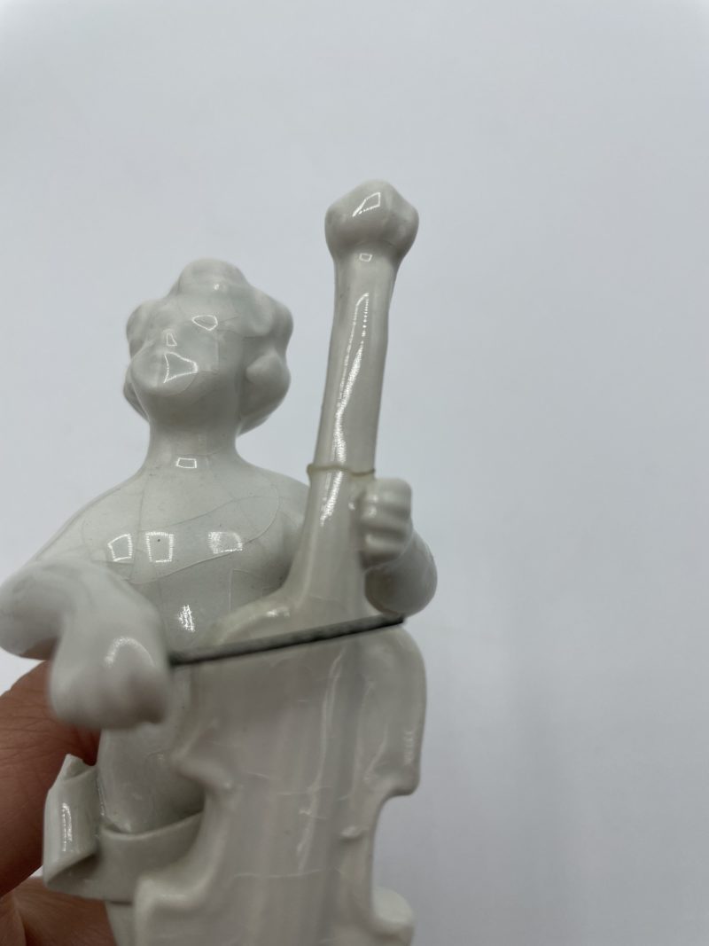 Lot 4 statuettes céramique orchestre chérubins – Image 8