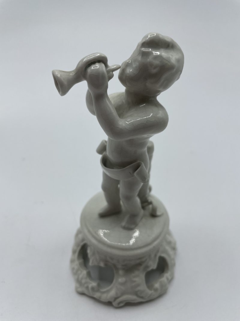 Lot 4 statuettes céramique orchestre chérubins – Image 3