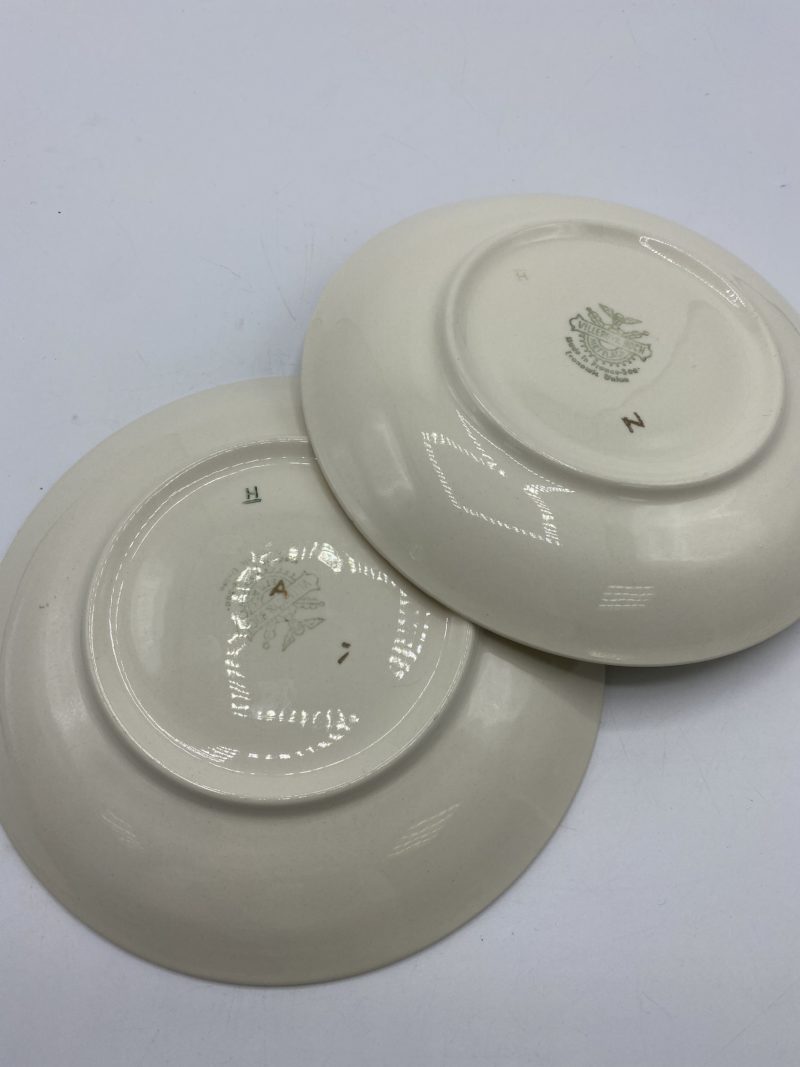 Lot 2 soucoupes et 2 tasses à thé porcelaine de Limoges – Image 7