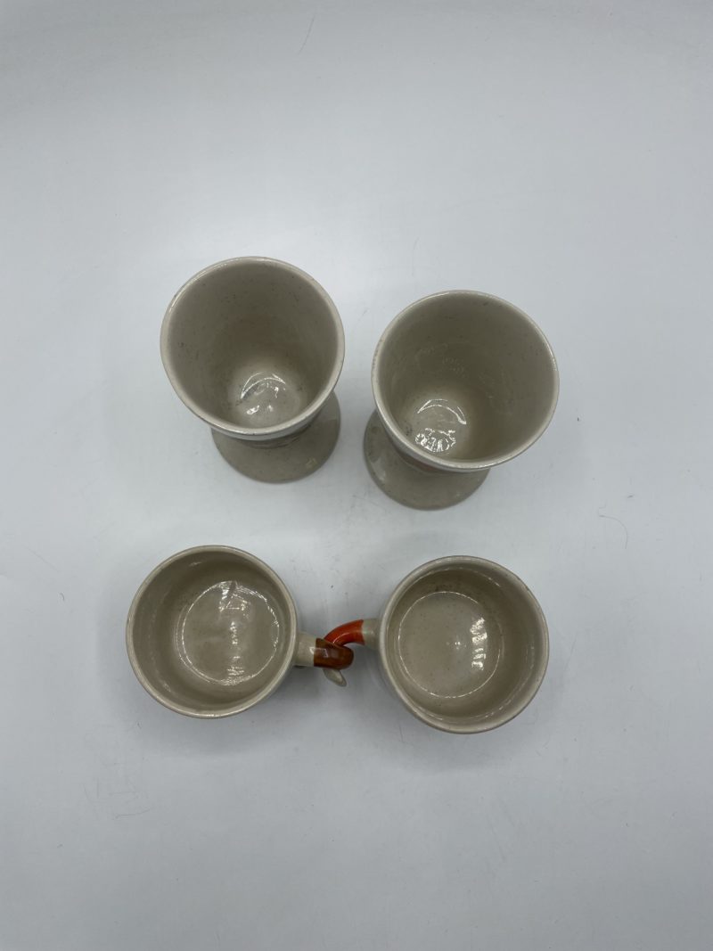 Lot tasses mazagrans gres corée couple je t'aime – Image 4