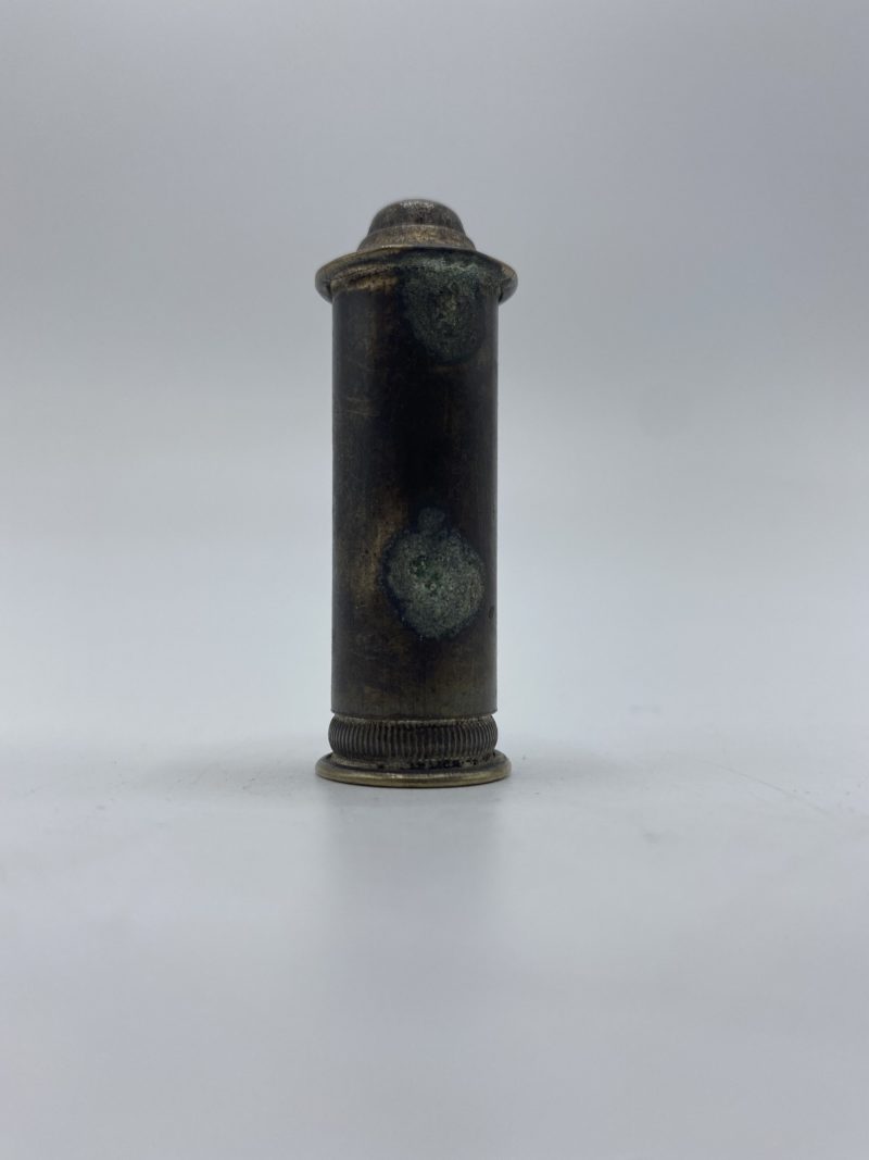 Ancien autel de voyage Vierge à l'enfant en laiton – Image 3