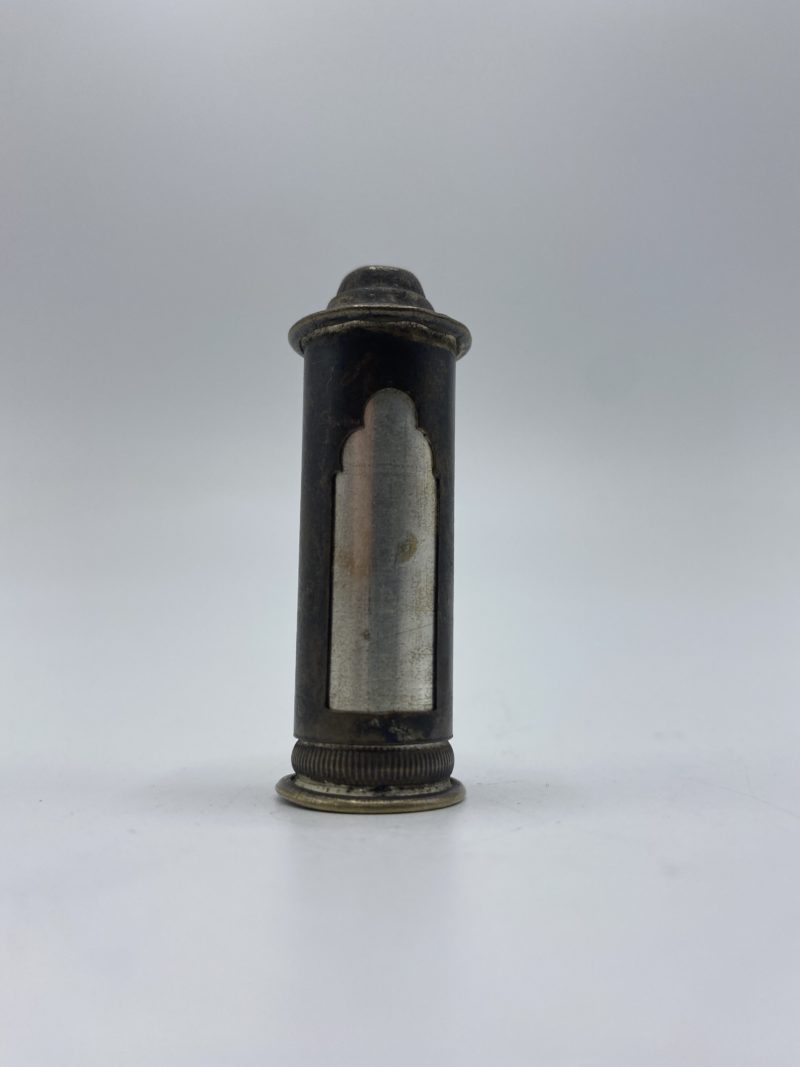 Ancien autel de voyage Vierge à l'enfant en laiton – Image 2